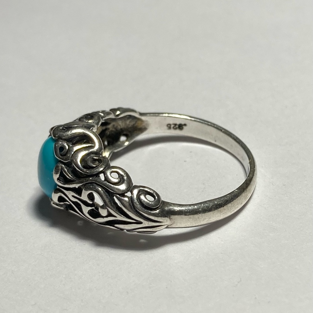 Shube Dakota West Sterling Silver Turquoise Ring - Picture 3 of 6